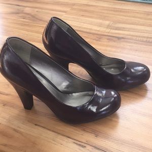 Purple Patent Leather Pumps